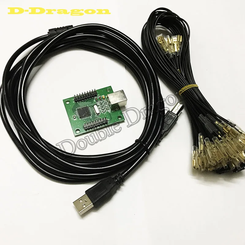 2 игрока USB к jamma PC/PS3 аркадный контроллер интерфейс для игровой машины с монетами |