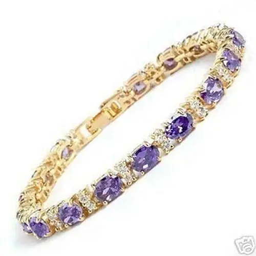 

Free Shipping >>>>Beautiful purple Crystal bead Bracelet xdy