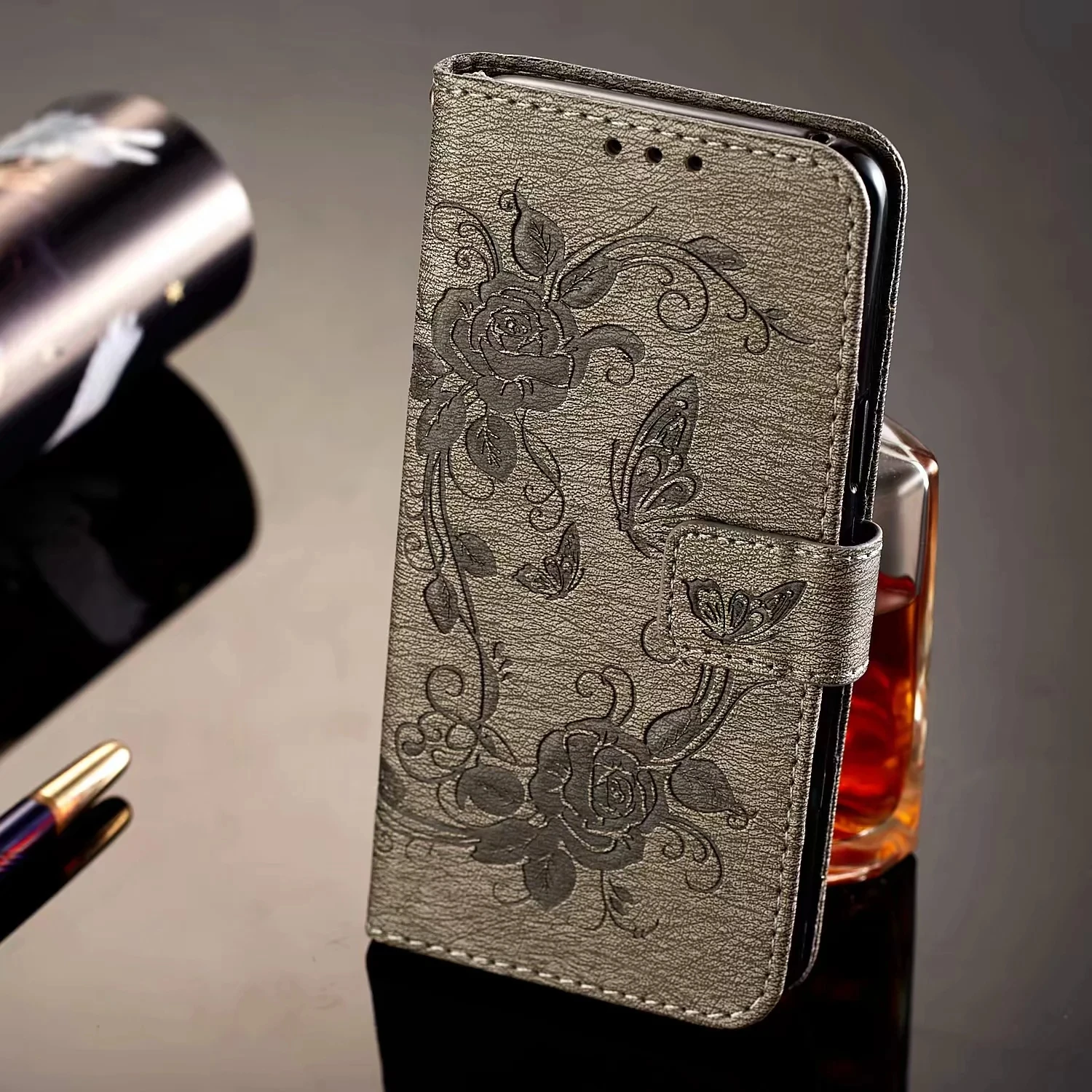 Luxury Leather For Samsung Galaxy S5 S6 S7 Edge S8 S9 Plus A8 2018 A3 A5 2016 J3 J5 J7 2017 EU Note 9 Wallet Flip Phone Bag Case | Мобильные