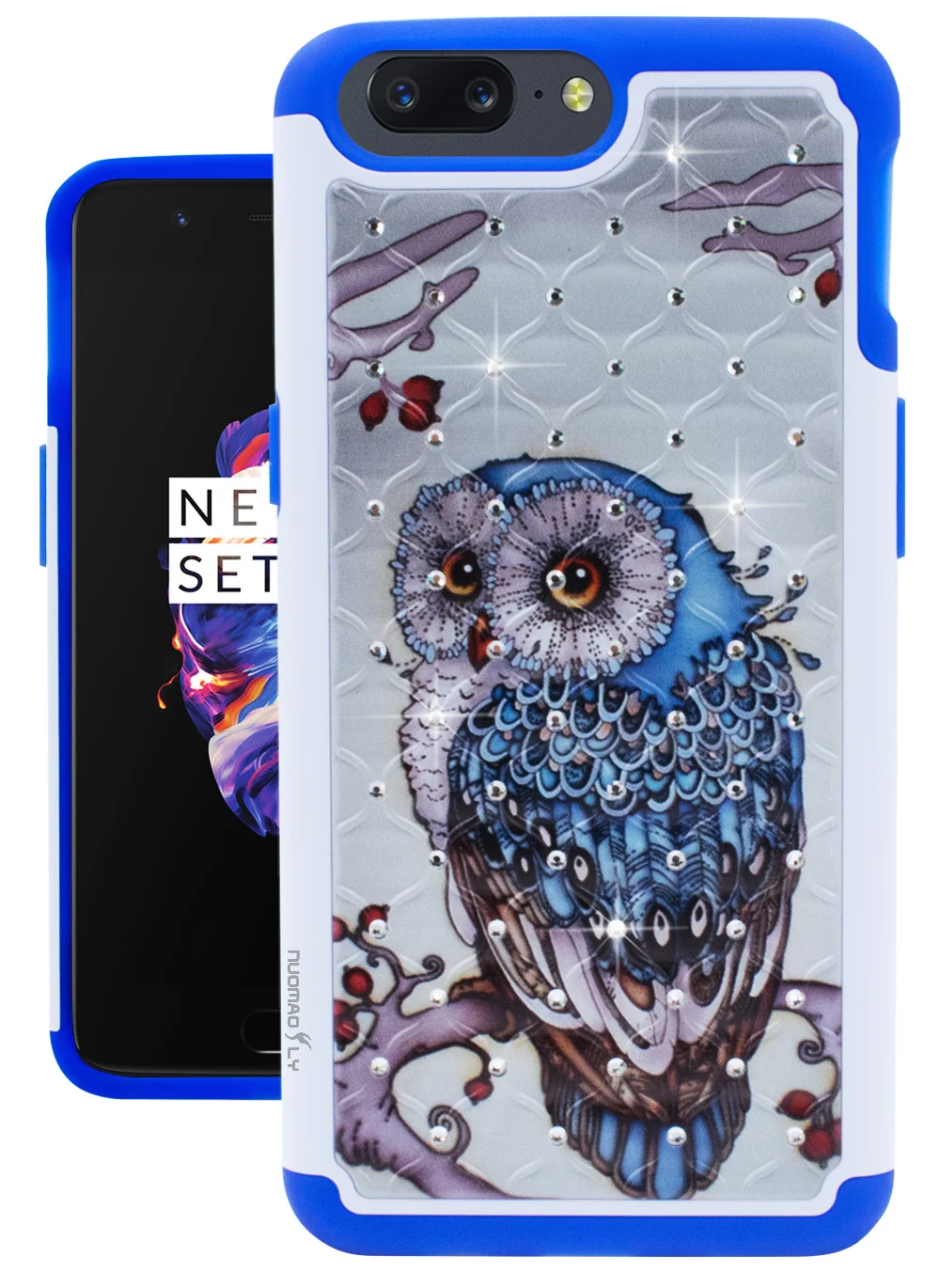 Nuomaofly шипованных кристалл Bling чехол Armor Силиконовая задняя крышка защитный