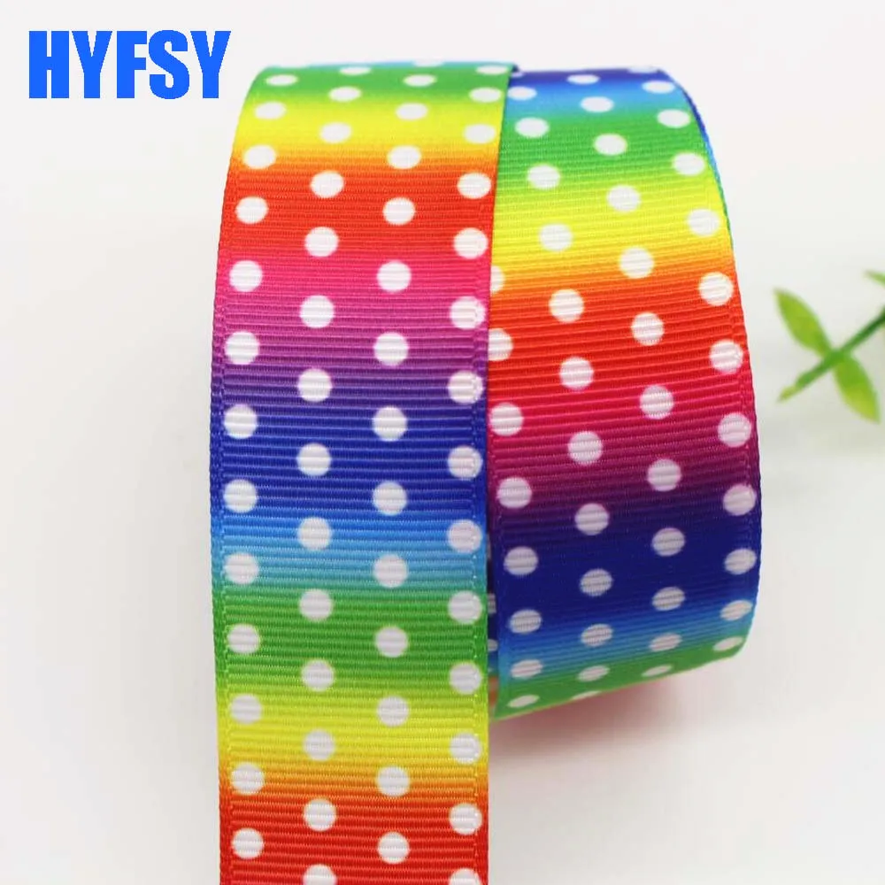 Hyfsy 10044 25 мм Радужная лента градиентная 10 ярдов/Лот бант для волос сделай сам