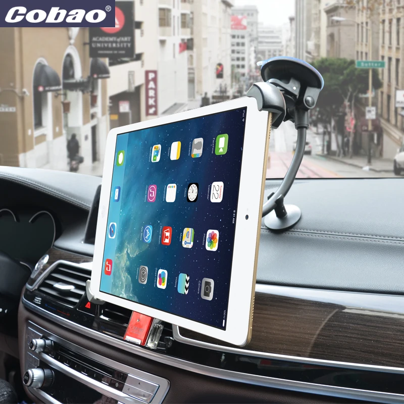 Cobao Универсальный 9,5 9,7 10 11 12,9 14,5 дюймов Автомобильный держатель для планшета на лобовое стекло для Ipad pro