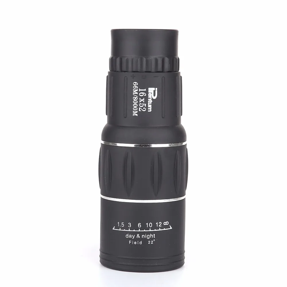 Лидер продаж 16x52 монокулярный телескоп с двойной фокусировкой зеленая пленка