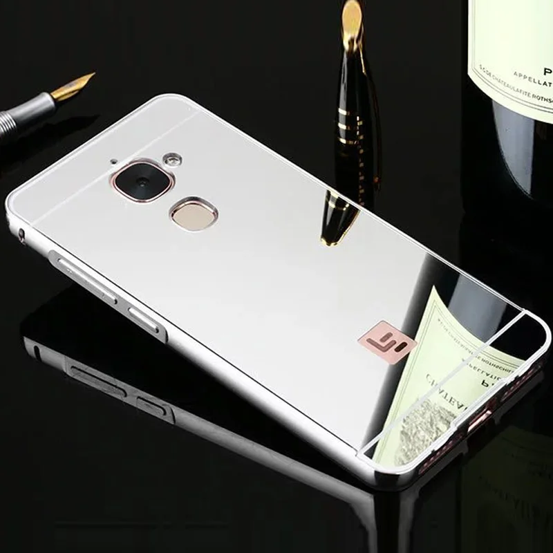 Серебристый Для Leeco Le 2 Чехол алюминиевая рамка акриловый зеркальный чехол для телефона чехол для Letv Leeco Le S3 X626/le 2X527 Le2 Pro X620 X520 X622 - Цвет: Серебристый