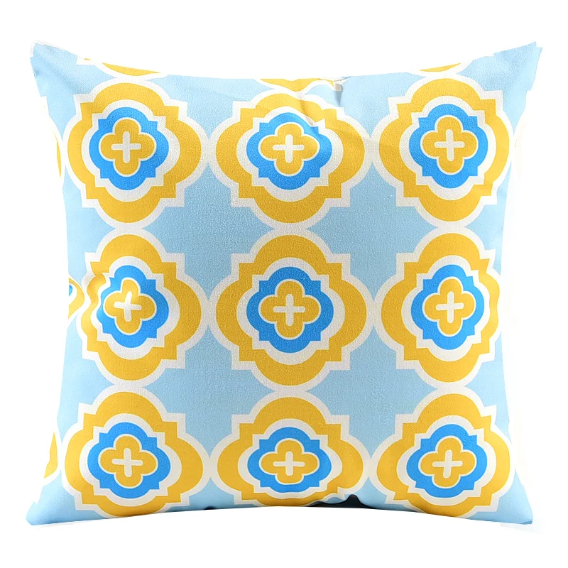 Оптовая продажа мягкий Бархатный Чехол на подушку винтажный синий черный желтый