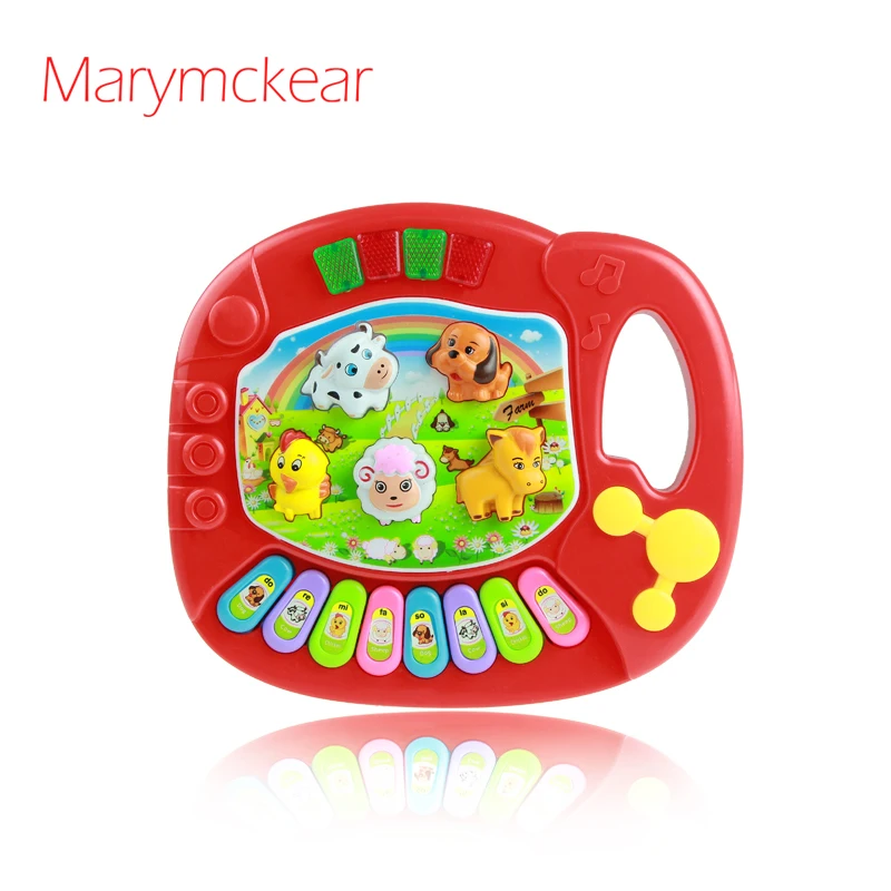 Детская музыкальная игрушка для пианино мелодия звуки животных на ферме 8 ключей