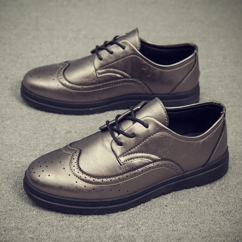 Мужская повседневная обувь из искусственной кожи Демисезонный классический