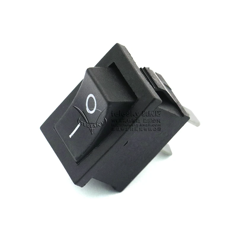 5pcs/lot Ship type switch 21 * 15mm black 2-foot rocker power button 6A / 250V boat two feet | Обустройство дома
