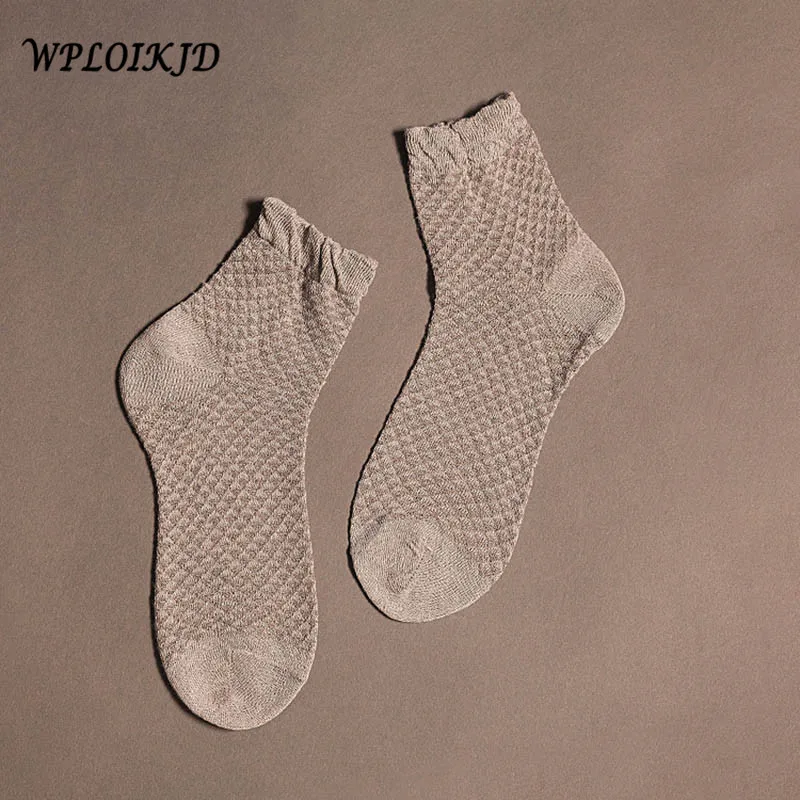 Новинка японские носки WPLOIKJD с вырезами женские яркий шелк хлопок креативные