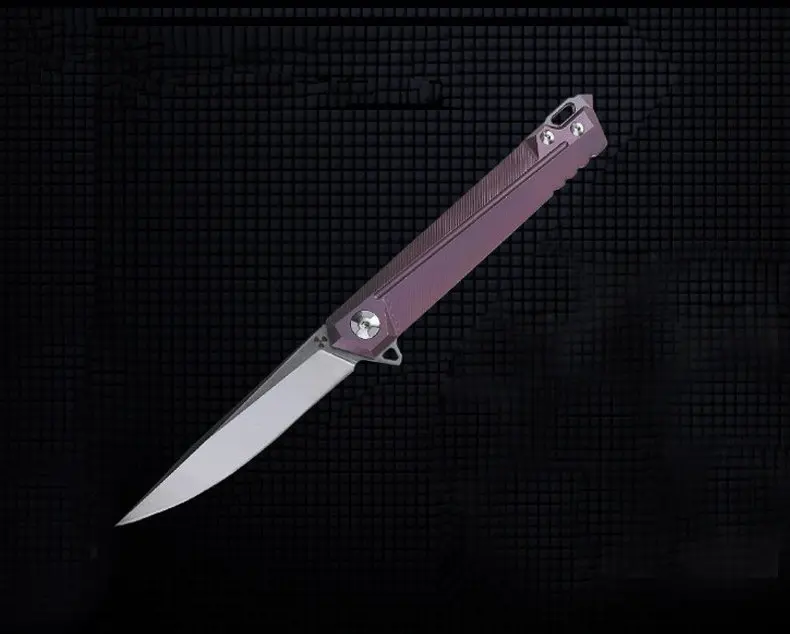 Purple S35VN Карманный нож S35VN, складное лезвие, 4 цвета, ручка, охотничьи ножи, нож для выживания, для отдыха на природе, тактический, EDC инструменты - Цвет: Purple S35VN