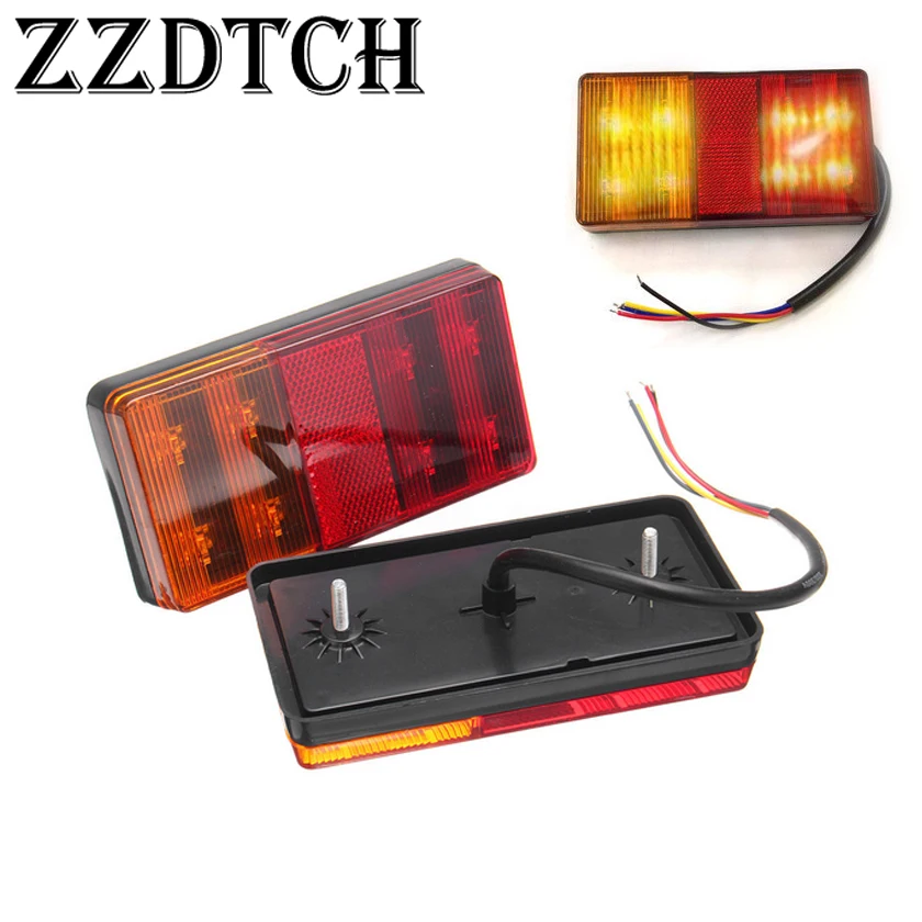 ZZDTCH отражатели 2 шт мощностью 12V 8 светодиодный фонарик лампы которые