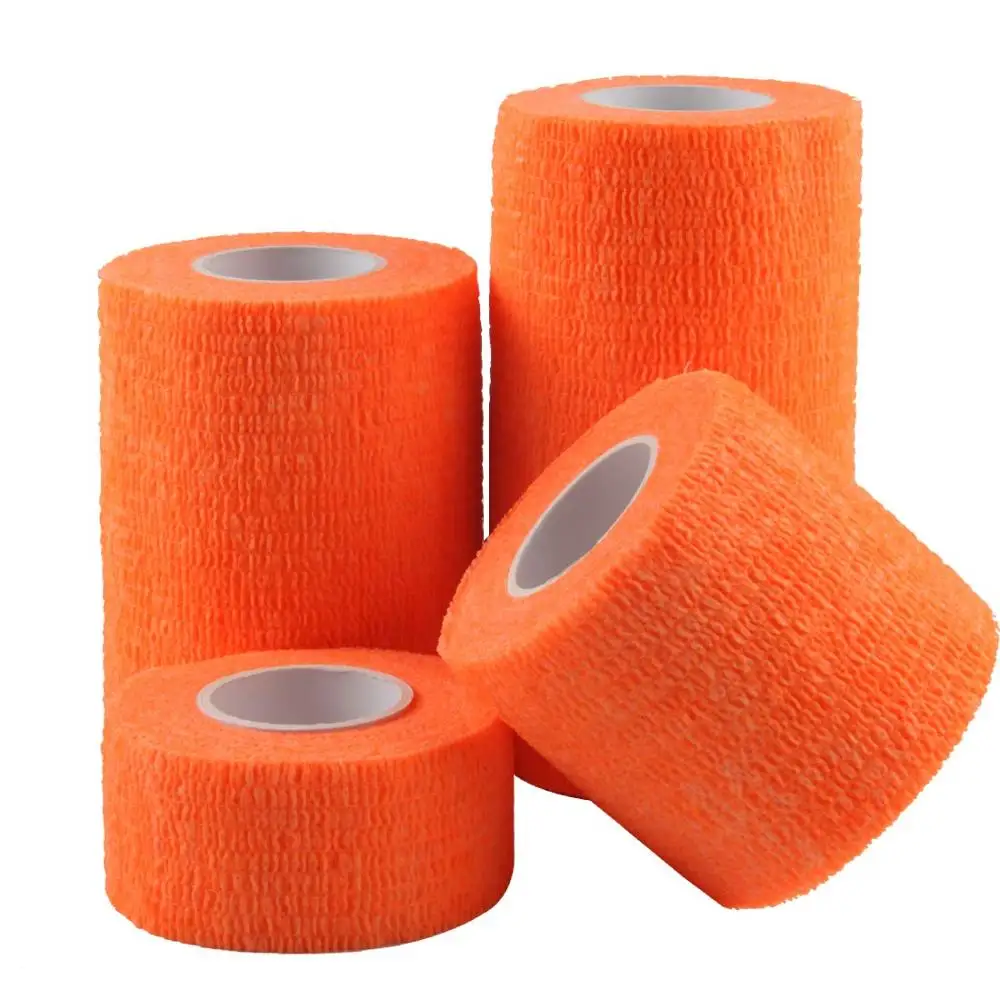 2,5/5/7,5/каблук 10 см* 4,5 м подводный Спорт Elastoplast сильный эластичный спортивный тейп самостоятельно прилипшие самоклеющаяся ленточная когезионная Повязка ленты - Цвет: Оранжевый