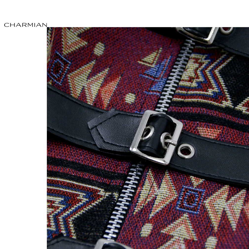 Charmian женский сексуальный корсет в стиле стимпанк с цветочным рисунком