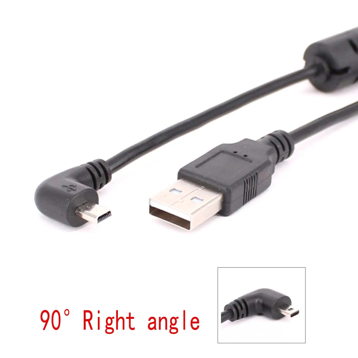Фото Usb-кабель с углом 90 градусов для синхронизации данных для Vivitar ViviCam 3000 4345 4385 5385 6300 S №1