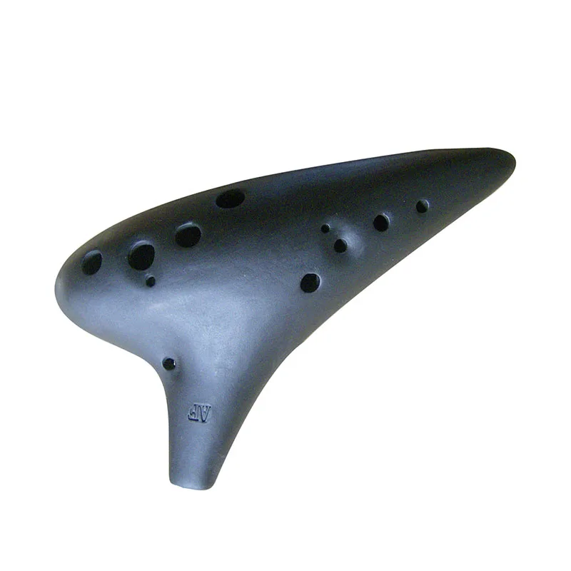 12 отверстий Alto F AF black clay Ocarina музыкальный инструмент smokde burn Flute great sound|flute guitar|fluted