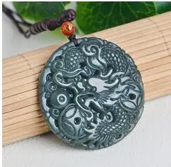 

Оптовая продажа сертификат hetian нефритовый Зодиак Дракон ювелирные изделия Феникс ожерелье кулон подарок