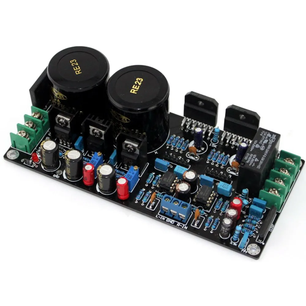 Собранная LM3886 + OPA2604 68 Вт 1000 мкФ/50 в * 2 плюс Плата усилителя W/аудио AC24V-0-AC24V YJ00200 |