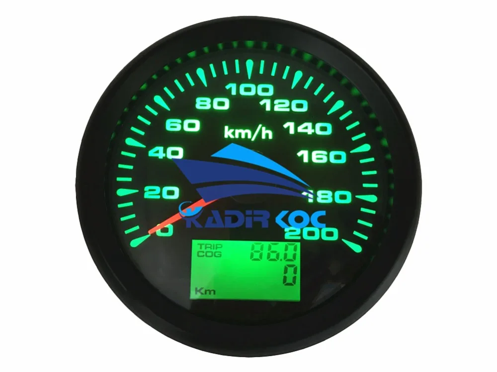 Упаковка из 1 морских 0-200 км/ч gps датчики спидометра настройки 85 мм авто ЖК-дисплей скорость одометры 9-32vdc скорость mileometer путешествия датчик Cog