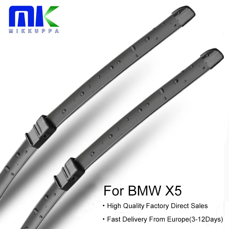 

Стеклоочистители Mikkuppa для BMW X5 E53 E70 F15 подходят для крючков/боковых штифтов/кнопочных рычагов точного крепления с 1999 по 2018 год