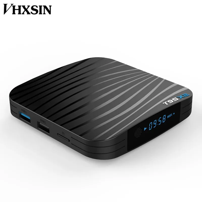 ТВ-приставка VHXSIN 20 шт./лот T95X2 Android 8 1 S905X2 Quad core A53 Davlin MP2 IPTV HD 2 USB 3 0 4k телеприставка |