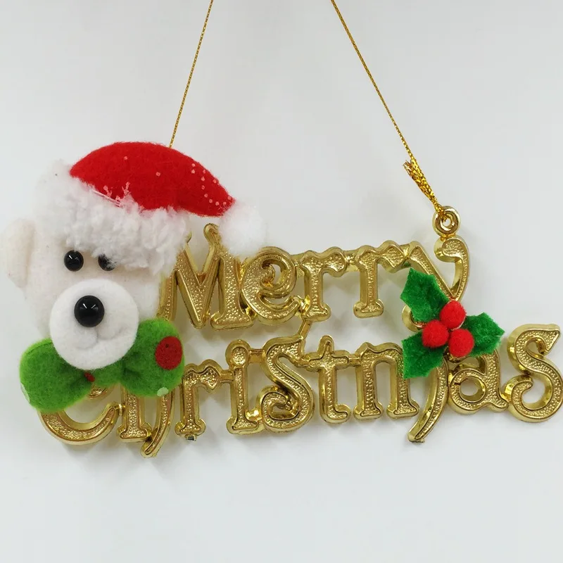 

New Arrival 1pcs Christmas Ornaments Christmas Tree Pendants Welcome Decorations For Home Decoration Party decor Random pattern