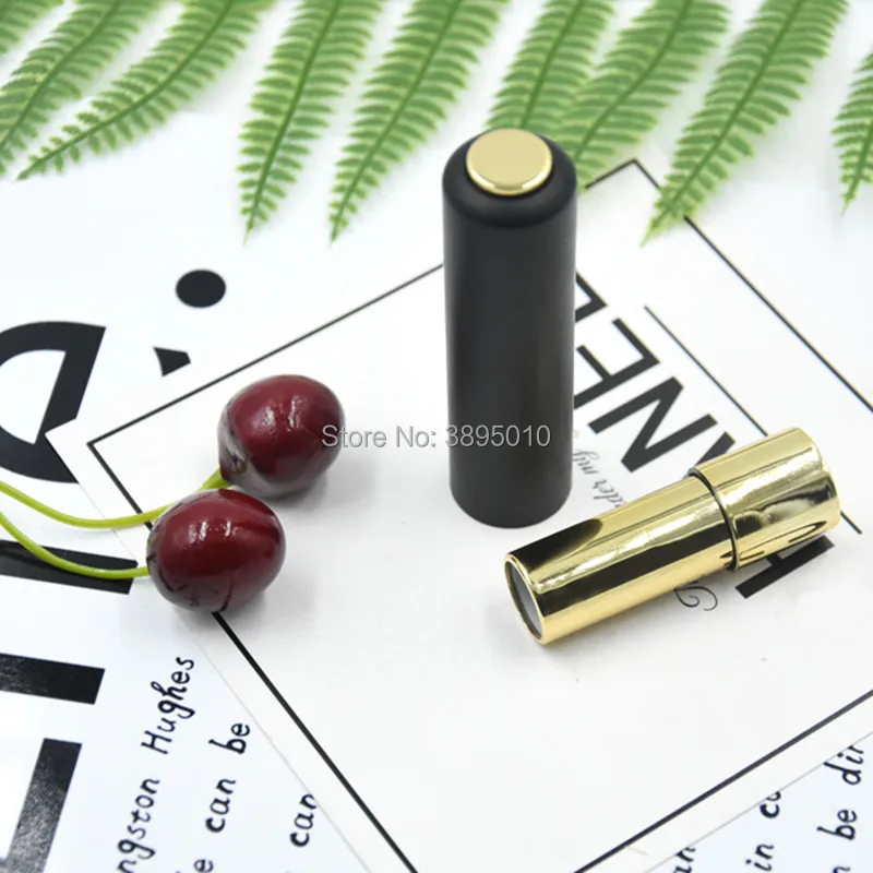 

Black Press Lipstick Tube DIY Empty Lip Balm/Gloss Pipe Shell Cosmetic Packaging Container F285