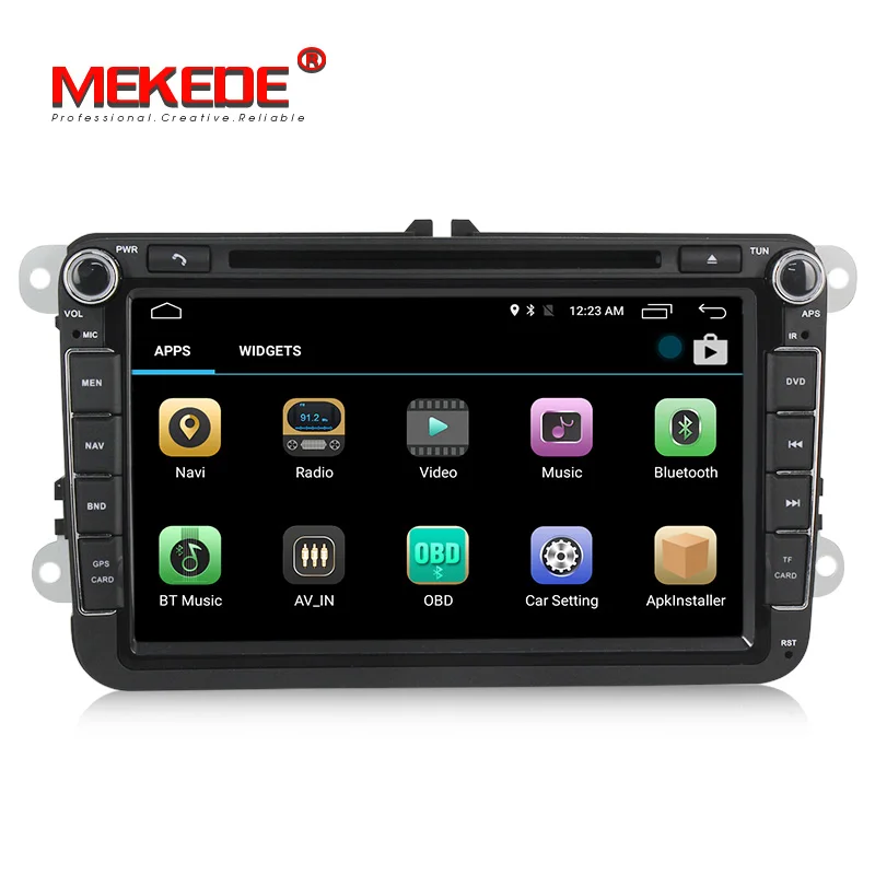 2 Din 8 дюймов Quad core Android 7 1 автомобильный dvd multimed плеер для VW Polo Jetta Tiguan passat b6 cc Skoda fabia Wi