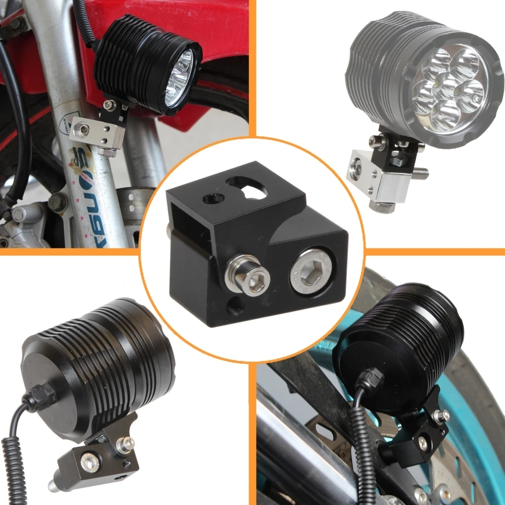 

BOSMAA G94 Motorcycle LED Headlight Installation Bracket For Cafe racer Chopper Motorcycle Hunting Driving Lamp Clamp Holder