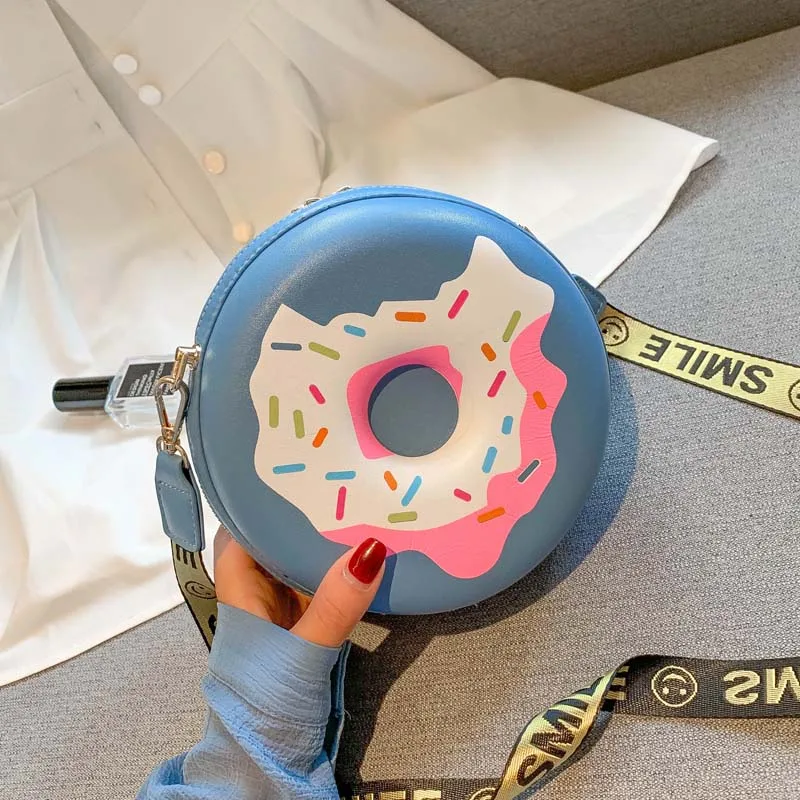 Забавная мультяшная сумка на плечо со смайликом 3 цвета дизайнерская круглая