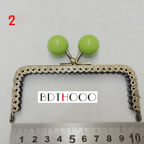 Металлическая рама для кошелька карамельных цветов 10 шт./лот 5 см ручка