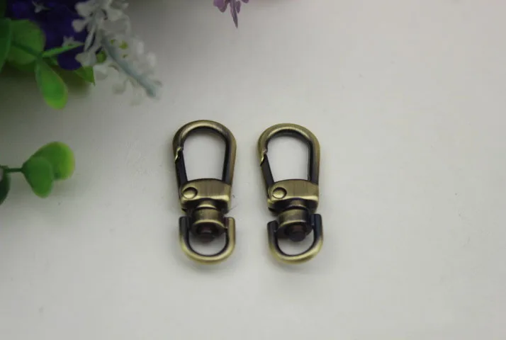 10 шт./лот 4 цвета застежка для ключей цепь с карабином собаки Соединительная сумка