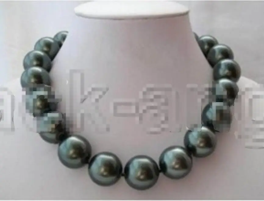 Hot sale new Style &gt&gt&gt&gt&gtSouth 14m Black Sea Shell Pearl Necklace 18 inch AAAA | Украшения и аксессуары