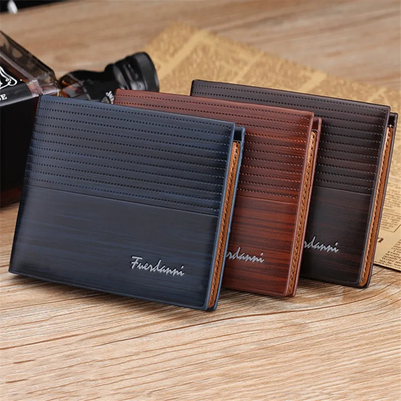 Кошельки мужские из натуральной кожи дизайнерские стандартные портмоне с