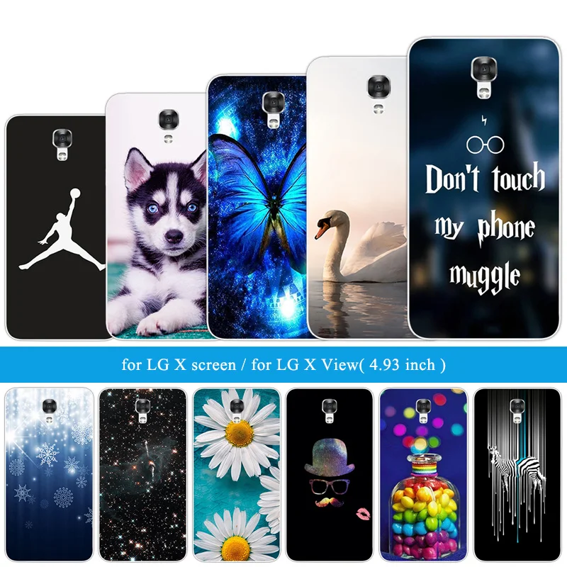 Мягкий чехол для телефона LG X 4 93 &quot мягкий силиконовый Screen View K500ds K500n K500tr K500