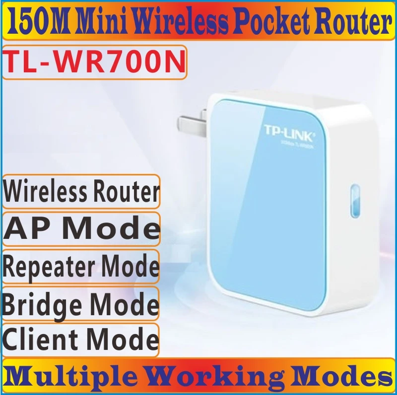 Китайская прошивка высокое качество TP-Link 802.11b/G/N 150 Мбит/с Мини Портативный
