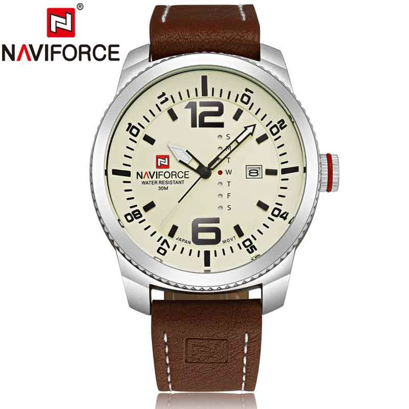 

Часы NAVIFORCE мужские спортивные, водонепроницаемые, с отображением даты и недели