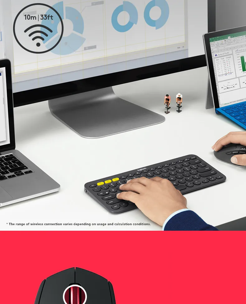 Logitech M720 Bluetooth Gifted Двухрежимная беспроводная мышь триатлона мульти-устройство беспроводная мышь