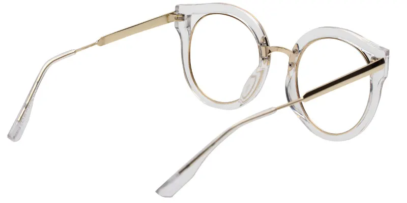 Fashion Designer Cat Eye Transparent Full Rim Clear Prescription Optical Eyewear Eyeglasses Spectacle Frames