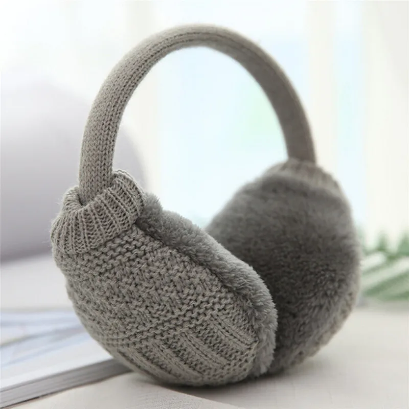 

Winter Warm Earmuffs Knitted Children Ear Muffs For Boy Earmuffs For Girls Baby Gift Ear Warmers