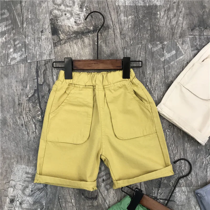 Детская простая Спецодежда брюки лето 2019 Новое поступление корейский стиль 90-130