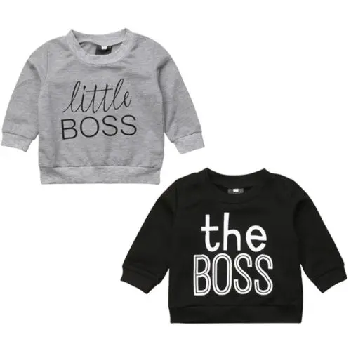 Boys Girls Cotton Letter Print Sweatshirt | Детская одежда и обувь