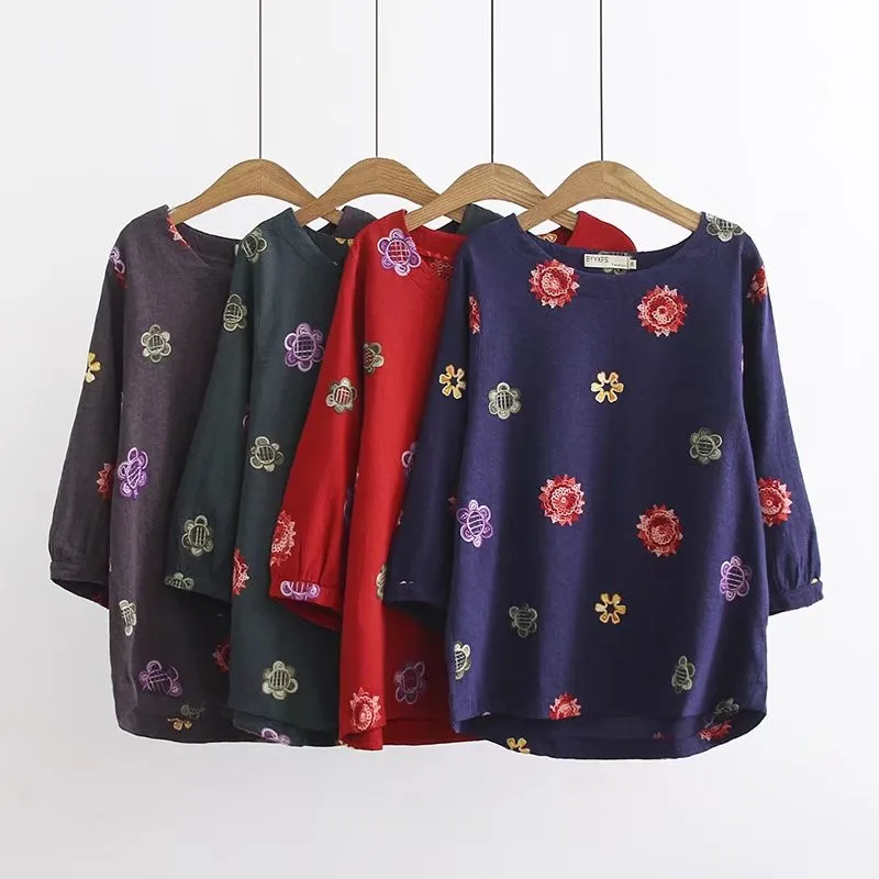 2018 New Summer Women Cotton linen short sleeve T shirt Loose Casual o-neck T-shirt Girl female plus size oversized | Женская одежда