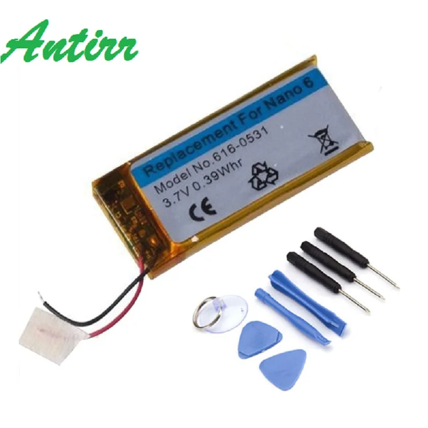 Новый литий ионный аккумулятор Antirr 3 7 в 330 мАч для iPod Nano 6 го поколения 8 ГБ 16 с