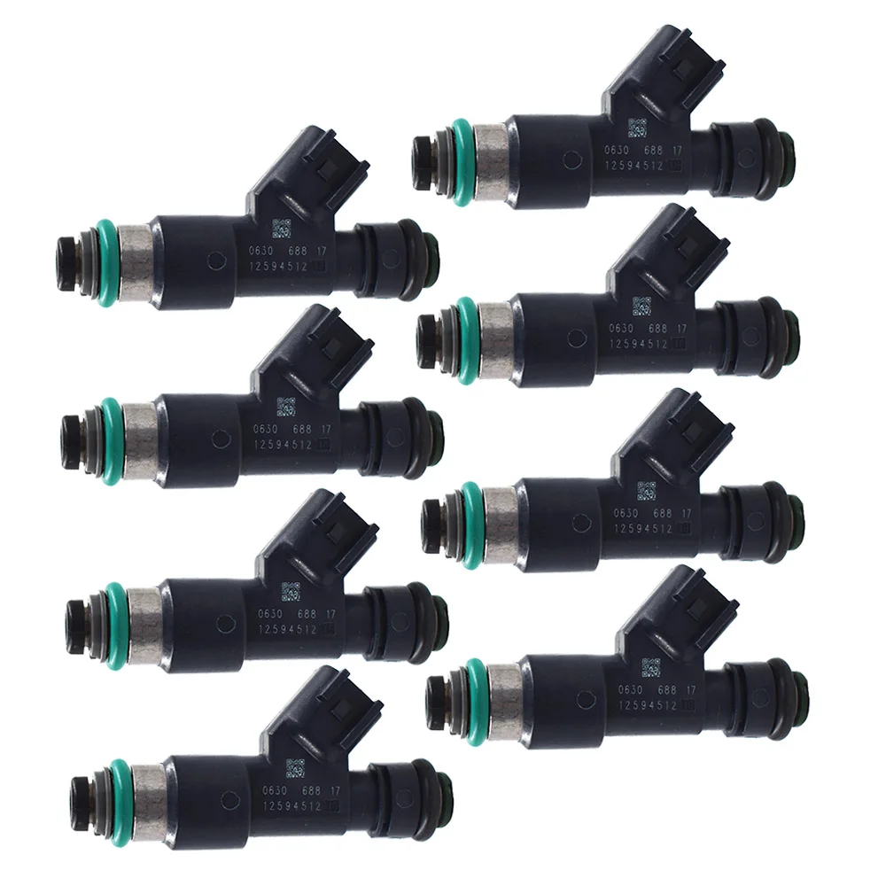 

New Set of 8 Fuel Injectors For 07-09 Chevrolet GMC 5.3L V8 12594512 217-2436