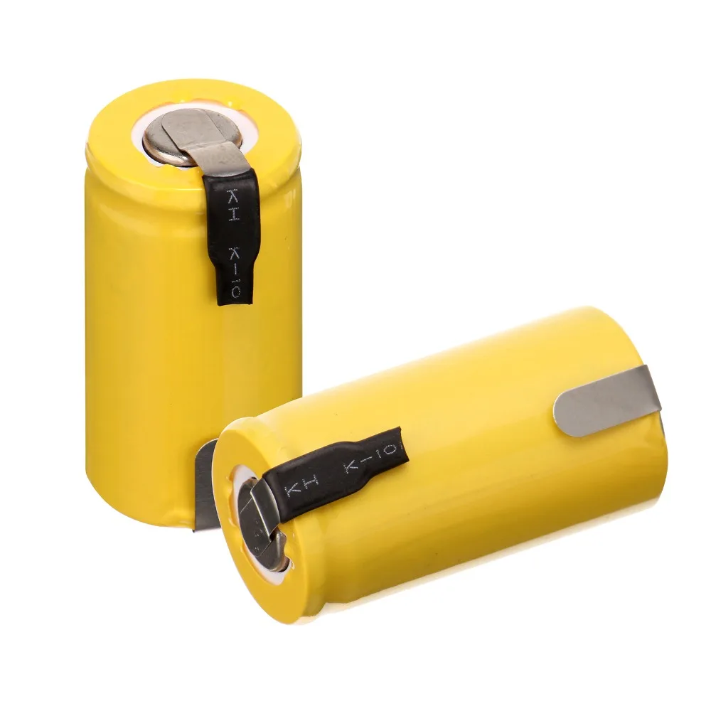 20x желтый Ni Cd 1 2 В 1300 мАч аккумуляторная батарея Sub C SC никель-кадмиевая