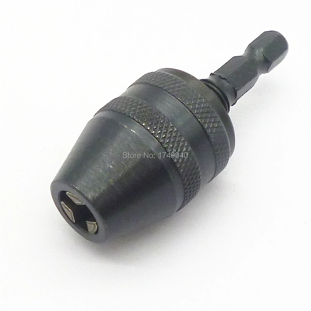 Keyless Drill Bit Chuck Quick Change Adapter Converter 1/4&quot Inch Hex Shank Clamping Range 0.5mm to 8mm Electric Tool | Инструменты