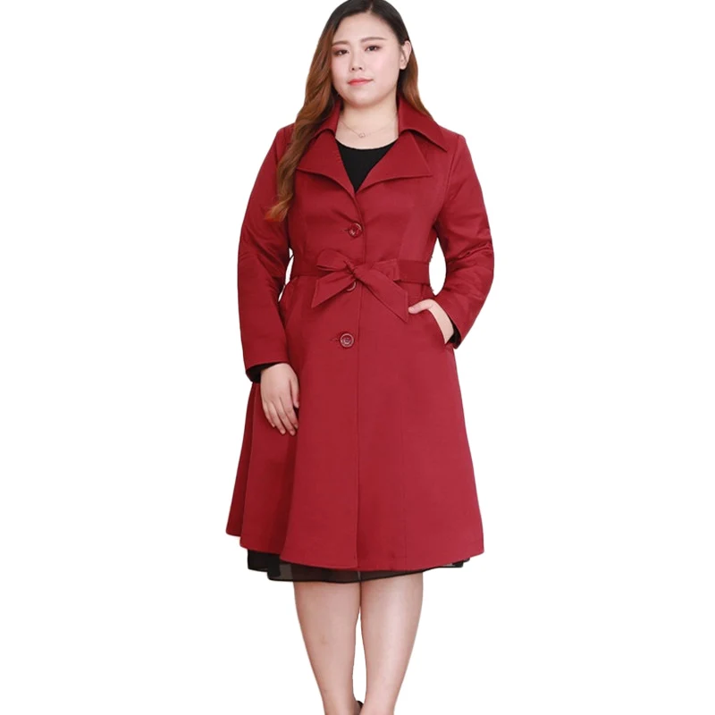 

Plus size Women Woolen Jacket Autumn Winter Woolen Jackets Loose Warm Wool coat Women High quality Trench Overcoat 10XL A1017