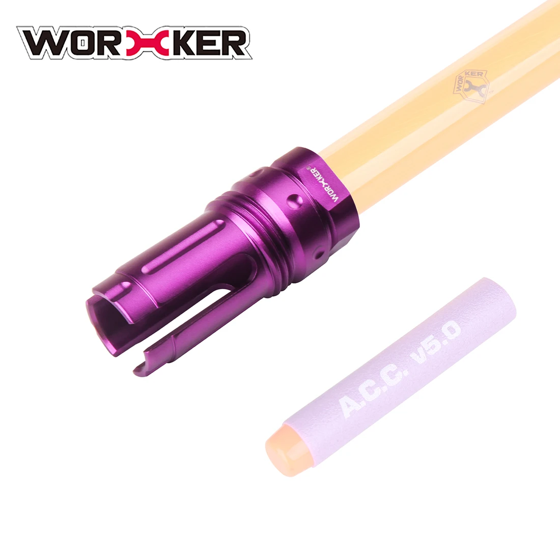Worker Trident Barrel декоративная крышка с резьбой для LH Vector Gen.2/JM GEN.8/9 с 19 мм Внутренний Зуб Передняя Труба декоратор