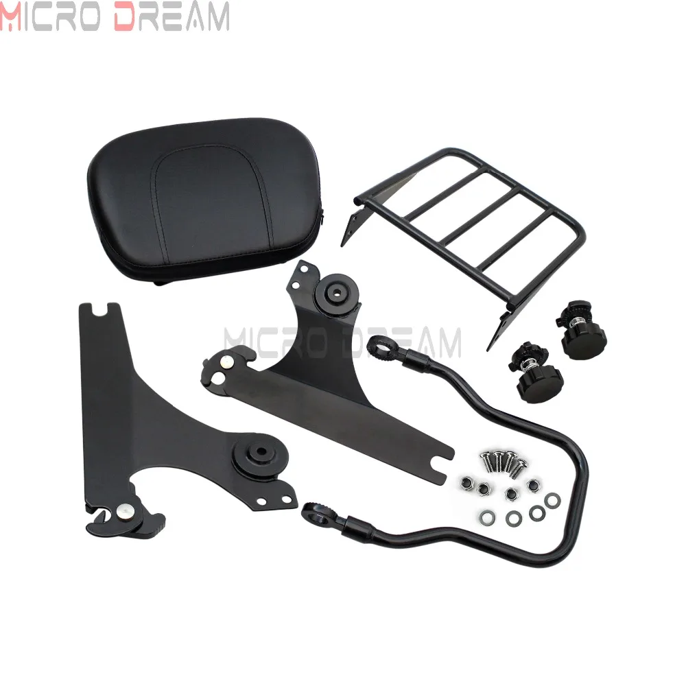 Коврик со съемной спинкой для пассажирского мотоцикла с багажником Harley Dyna Super Glide