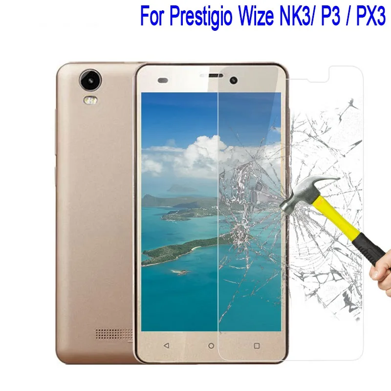 Закаленное стекло для Prestigio Wize NK3 Защита экрана P3 PX3 / MUZE X5 LTE чехол легкая в